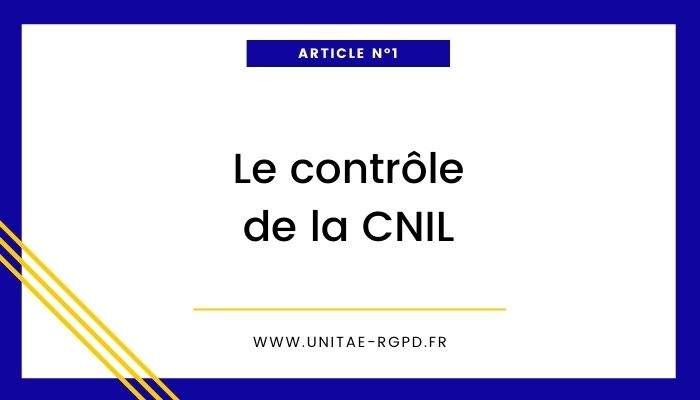 Article le contrôle de la CNIL