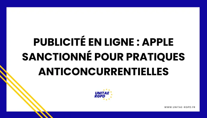 Sanctions Apple pour pratique anticoncurrentielles